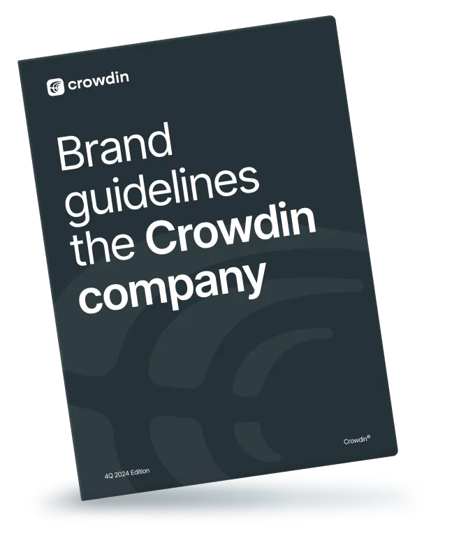 Crowdin-Markenhandbuch