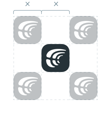 Positionierung des Crowdin-Symbols